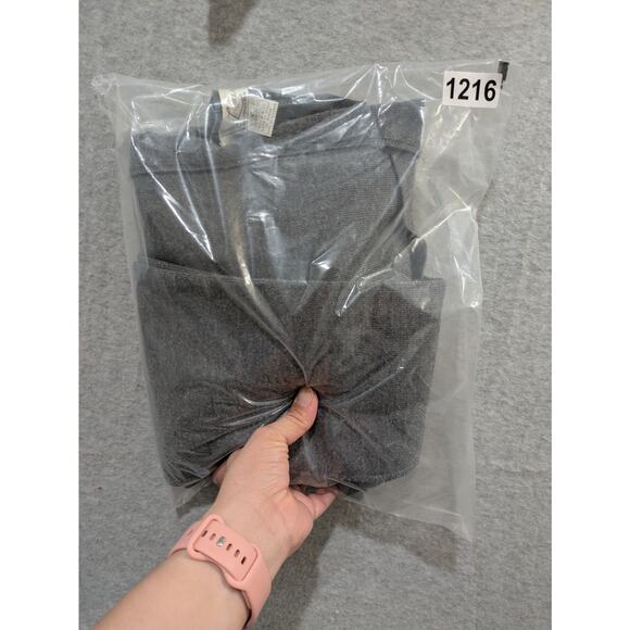 Laura Leigh Open Cardigan Women's XL Gray Wool Batwing Pockets Comfy‎ Sweater - Picture 9 of 9